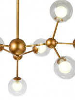 Цена на Люстра на штанге Natali Kovaltseva VENTI 81422/8C GOLD SATIN
