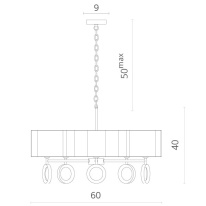 Подвесная люстра Divinare 4069/02 LM-5 Цена на Подвесная люстра Divinare 4069/02 LM-5