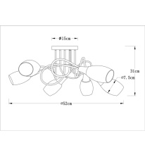 Цена на Накладная люстра ARTE Lamp A4591PL-6SS