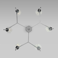 Купить Люстра на штанге Eurosvet 60143/6 хром