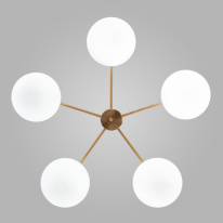 Цена на Люстра на штанге Eurosvet 30190/5 латунь