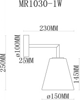 Купить Бра MyFar MR1030-1W
