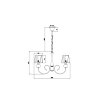 Подвесная люстра Vele Luce VL1971L05 в интернет магазине Гет Лайт