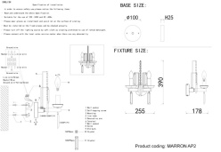 Купить Бра Crystal Lux MARRON AP2 BRASS