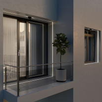 Купить Накладной уличный светильник Elektrostandard 1630 TECHNO LED черный