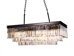 Фото Каскадная люстра Newport 31111/S black+gold