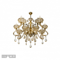 Подвесная люстра iLamp 61082-8+4 BR в интернет магазине Гет Лайт