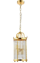 Фото Подвесной светильник Crystal Lux TADEO SP4 D200 GOLD/TRANSPARENTE