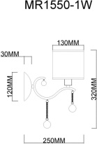 Купить Бра MyFar MR1550-1W