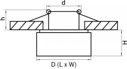 Купить Встраиваемый светильник Lightstar 070244