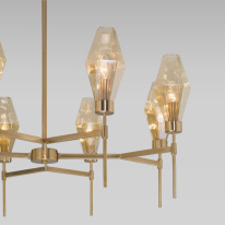 Люстра на штанге Eurosvet 60143/8 латунь в интернет магазине Гет Лайт