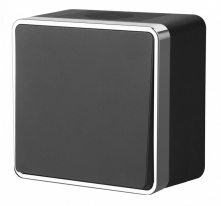 Фото Выключатель Werkel WL15-01-02 (черный/хром)