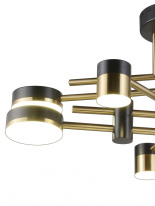 Цена на Люстра на штанге Natali Kovaltseva LED LAMPS 81369 GOLD BLACK