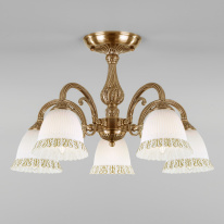 Фото Люстра на штанге Eurosvet 60107/5 античная бронза