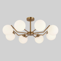 Фото Люстра на штанге Eurosvet 70154/8 латунь