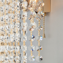 Цена на Бра Eurosvet 3102/2 золото/прозрачный хрусталь Strotskis