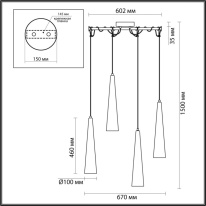 Подвесная люстра Odeon Light 5043/42L Купить Подвесная люстра Odeon Light 5043/42L
