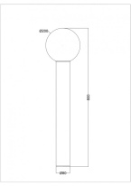 Купить с доставкой по Москве и России Садово-парковый светильник Maytoni O598FL-01GR