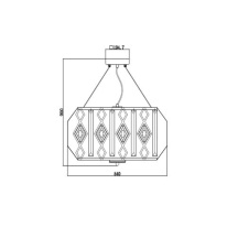 Подвесная люстра Vele Luce VL2181P06 Подвесная люстра Vele Luce VL2181P06 в интернет магазине Гет Лайт