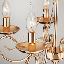 Купить с доставкой по Москве и России Подвесная люстра Eurosvet 22404/5 золото