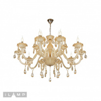 Подвесная люстра iLamp 81072-10+5 WH в интернет магазине Гет Лайт