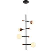 Подвесная люстра Natali Kovaltseva LED LAMPS 81338 GOLD BLACK Фото Подвесная люстра Natali Kovaltseva LED LAMPS 81338 GOLD BLACK