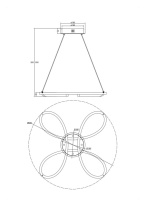 Купить Подвесная люстра Freya FR6047PL-L70W