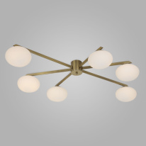 Фото Накладная люстра Eurosvet 70220/6 латунь
