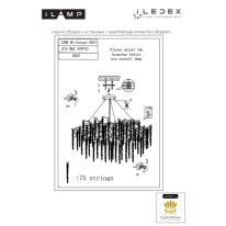 Подвесная люстра iLamp 8813-D800 GD Купить Подвесная люстра iLamp 8813-D800 GD