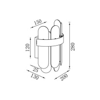 Бра Vele Luce VL3195W02 в интернет магазине Гет Лайт