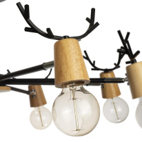 Люстра на штанге LOFT IT 10024/8 Black в интернет магазине Гет Лайт