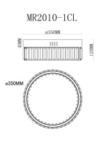 Купить с доставкой по Москве и России Накладная люстра MyFar MR2010-1CL