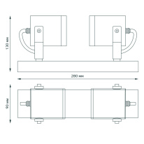 Купить с доставкой по Москве и России Светильник настенный Gauss GD153