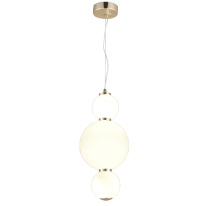 Фото Подвесная люстра Natali Kovaltseva LED LAMPS 81100/3C GOLD WHITE