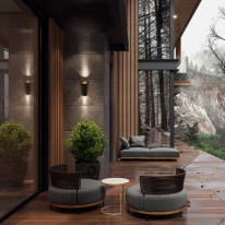 Цена на Светильник настенный Elektrostandard 1539 TECHNO LED Tronc Чёрный