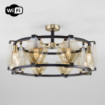 Фото Люстра на штанге Eurosvet 60126/8 черный Smart (60116/8)