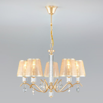 Фото Подвесная люстра Eurosvet 60103/5 перламутровое золото