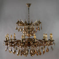 Фото Подвесная люстра AMBIENTE by BRIZZI 2128/12+12 PB Honey Leaf