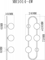 Купить Бра MyFar MR1014-4W