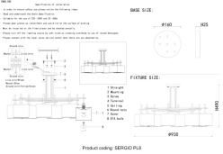Люстра на штанге Crystal Lux SERGIO PL8 GOLD в интернет магазине Гет Лайт