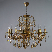 Фото Подвесная люстра AMBIENTE by BRIZZI 8888/8 AB Honey Leaf