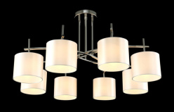 Купить с доставкой по Москве и России Люстра на штанге Crystal Lux SERGIO PL8 NICKEL