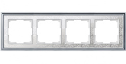 Фото Рамка Werkel WL77-Frame-04 (хром/белый)