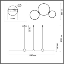 Купить Подвесная люстра LUMION 6533/85L