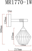 Бра MyFar MR1770-1W Купить Бра MyFar MR1770-1W