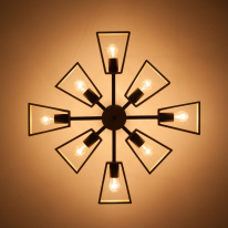 Люстра на штанге Eurosvet 70056/8 черный в интернет магазине Гет Лайт