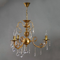 Фото Подвесная люстра AMBIENTE by BRIZZI 8888/3 AB Leaf crystal