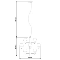 Подвесная люстра Divinare 1680/02 LM-12 в интернет магазине Гет Лайт