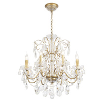 Подвесная люстра Crystal Lux ODELIS SP8 GOLD в интернет магазине Гет Лайт