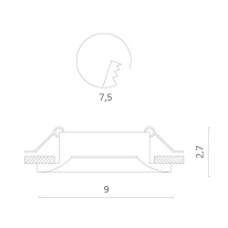 Купить Встраиваемый светильник Divinare 1809/03 PL-1
